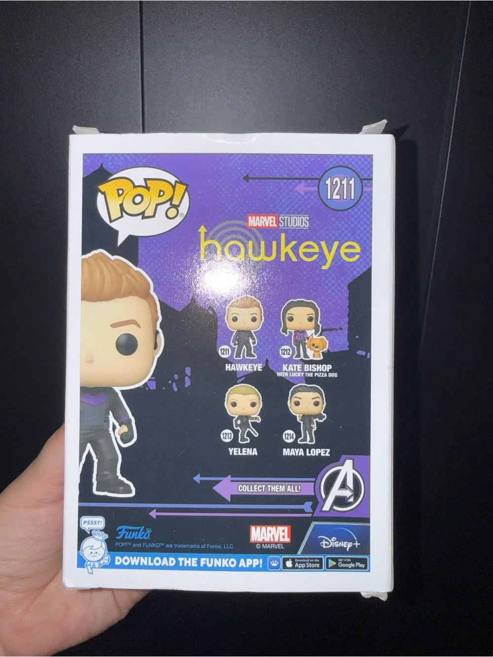 Funko Hawkeye Pop! Vinyl Figure - Purple and Black